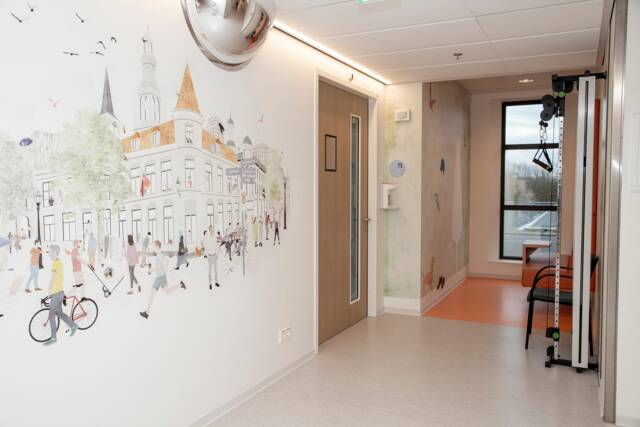 Amphia verpleegafdeling bewegingconcept wandprints