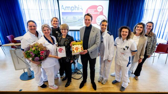 Amphia genomineerd voor verkiezing beste leerbedrijf 2025 in de sector Zorg, Welzijn en Sport