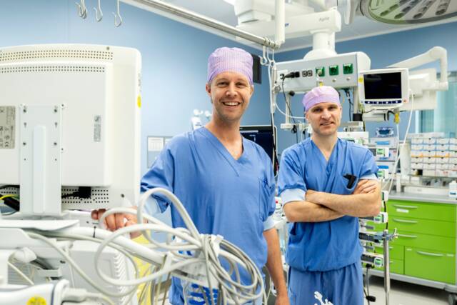 Joachim Bosboom en Thijs Rettig, anesthesiologen in Amphia