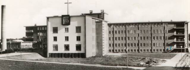 Gevel van het ziekenhuis