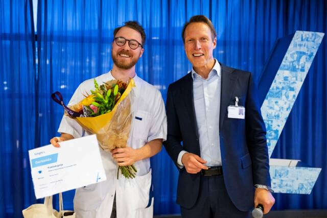 Machiel Peters met Robert Wagenmakers